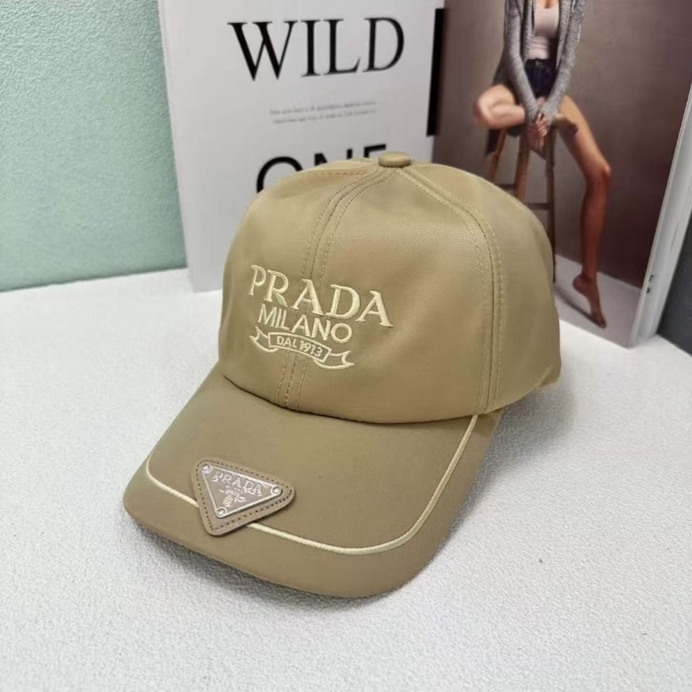 Prada Logo Nylon Baseball Cap